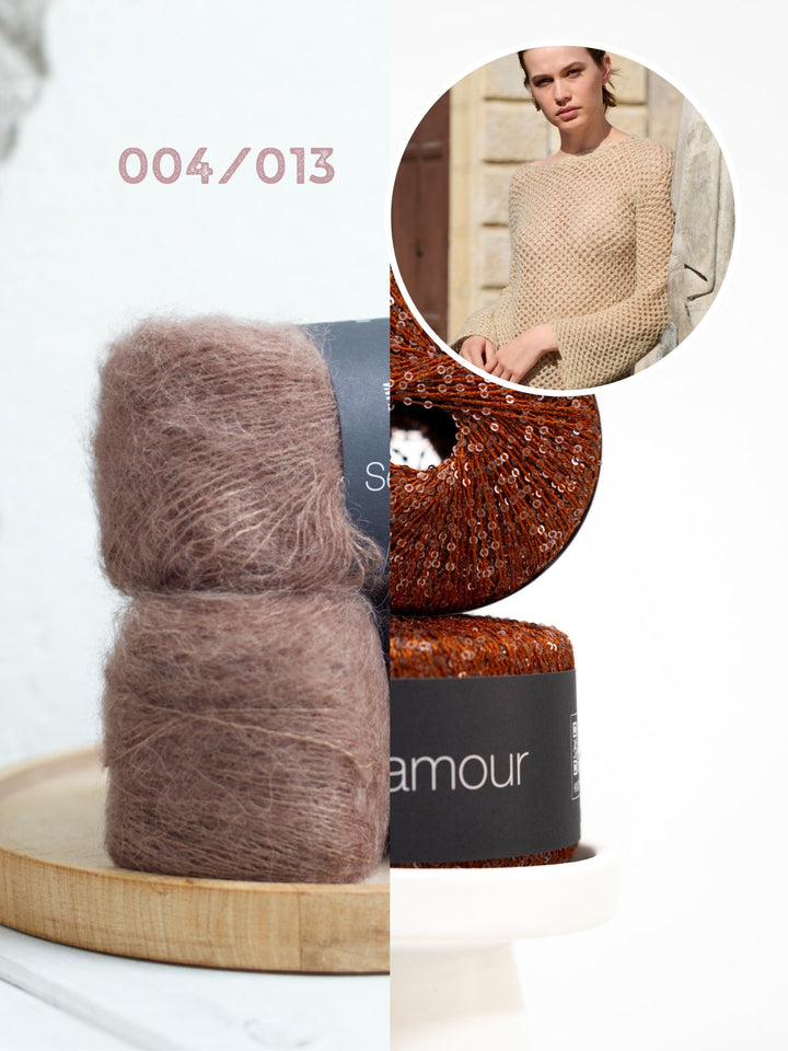 Häkelpaket Setasuri Glamour Pullover