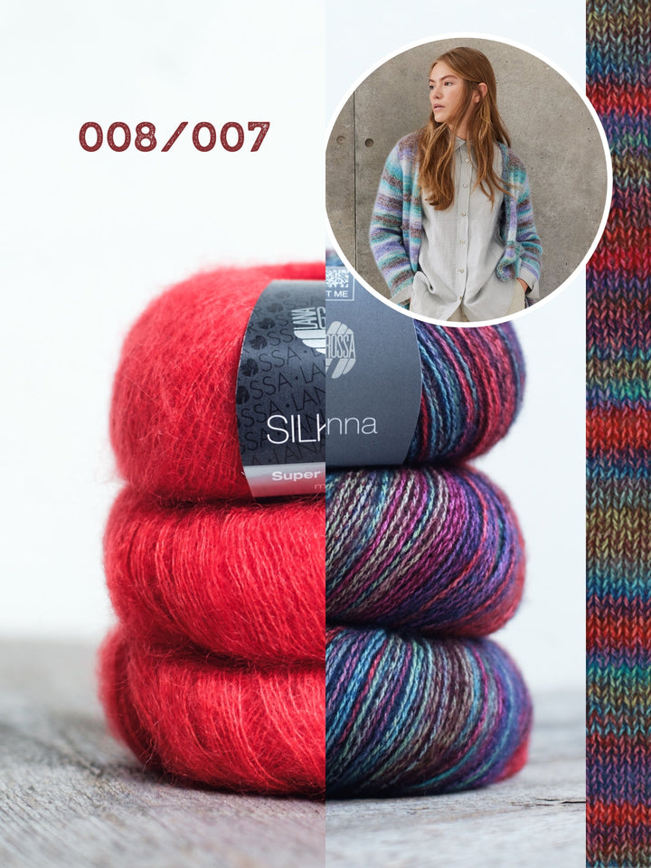 Strickpaket Gianna Silkhair Longjacke