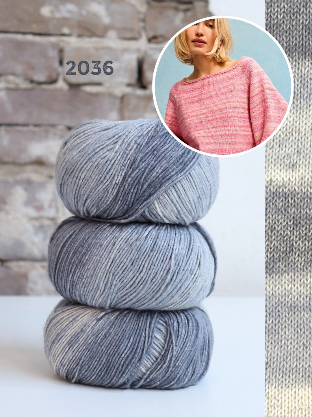 Strickpaket Gomitolo Mambo Pullover - Top-down