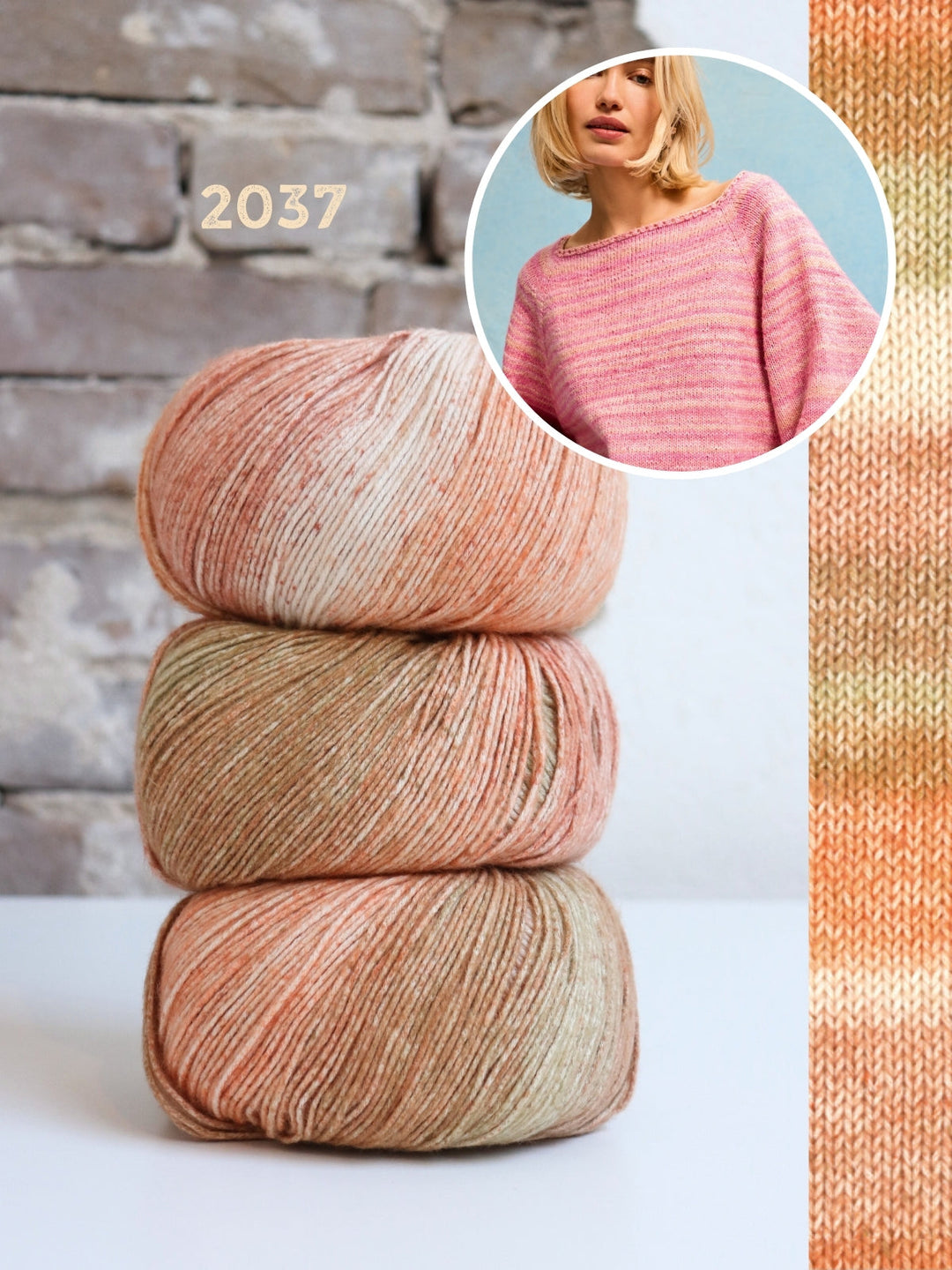 Strickpaket Gomitolo Mambo Pullover - Top-down