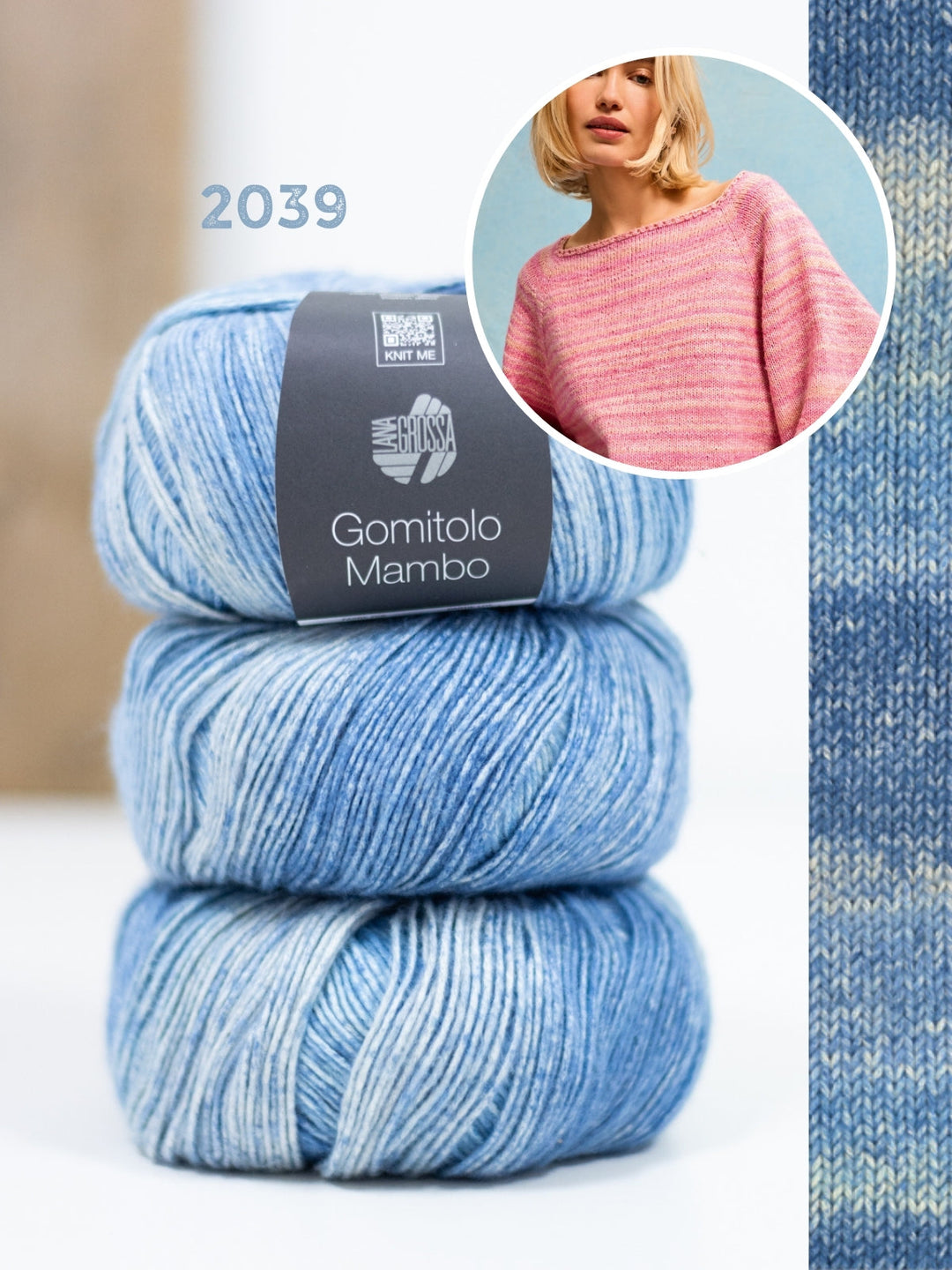 Strickpaket Gomitolo Mambo Pullover - Top-down