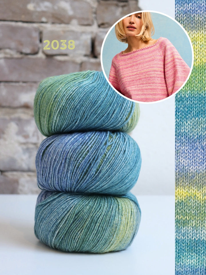 Strickpaket Gomitolo Mambo Pullover - Top-down