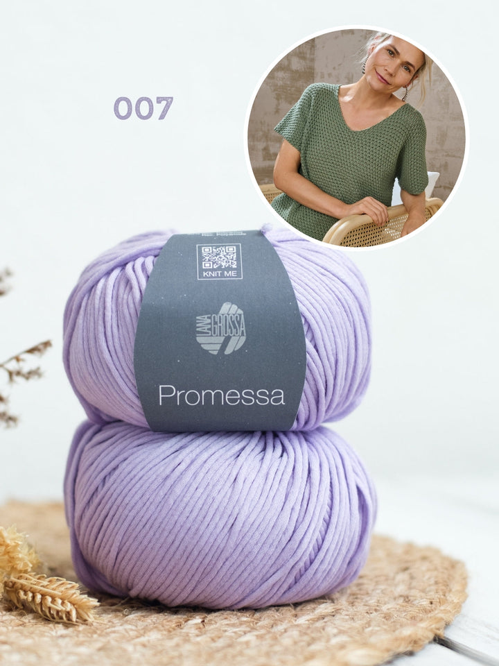 Strickpaket Promessa Shirt im Perlmuster