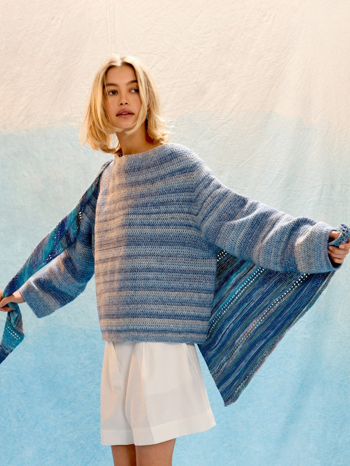 Häkelpaket Gomitolo Mambo Top-down Pullover