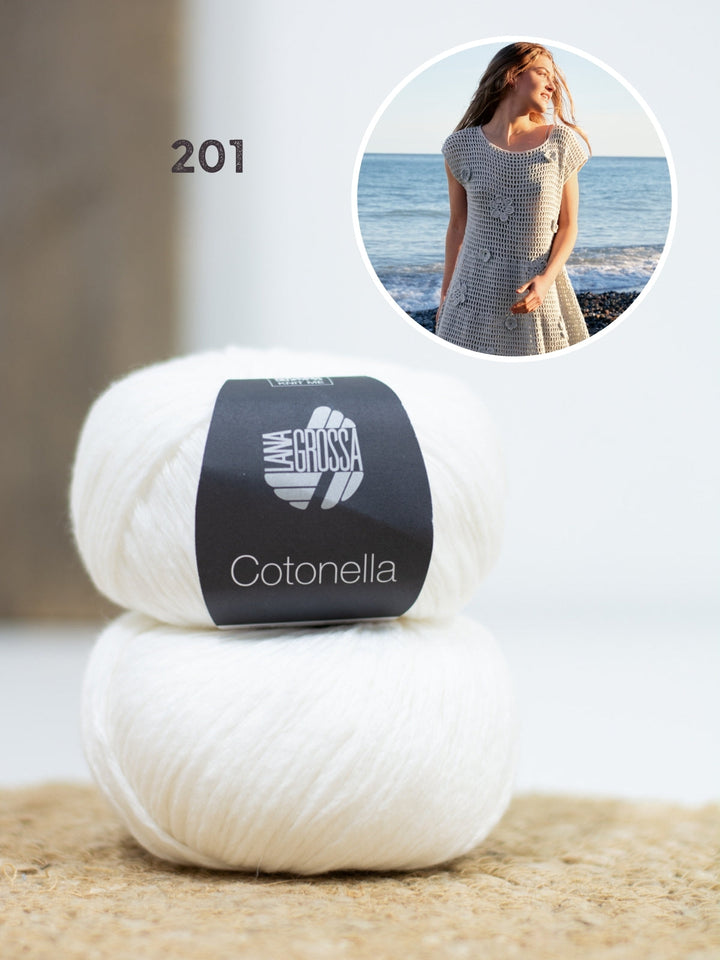 Häkelpaket Cotonella Kleid mit Blüten