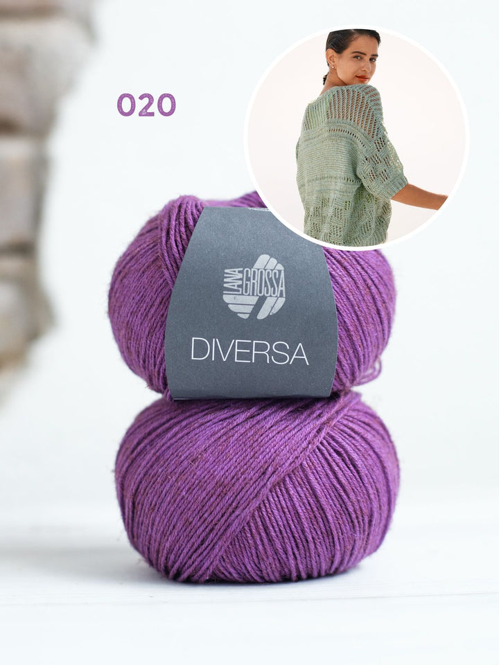 Strickpaket Diversa Jacke im Mustermix