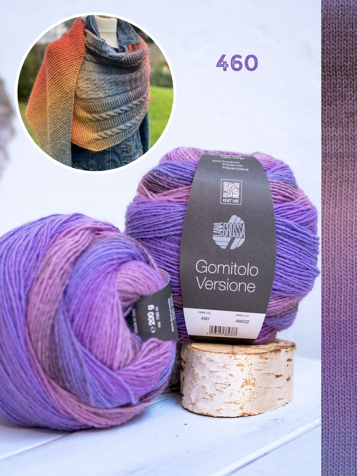 Strickpaket Lizas Tuch Orange Night - Versione