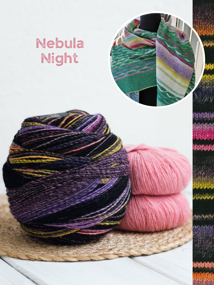 Strickpaket Lizas Tuch New Waves - Gomitolo Ecopuno