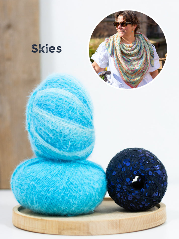 Häkelpaket Spring Sparkle Tuch