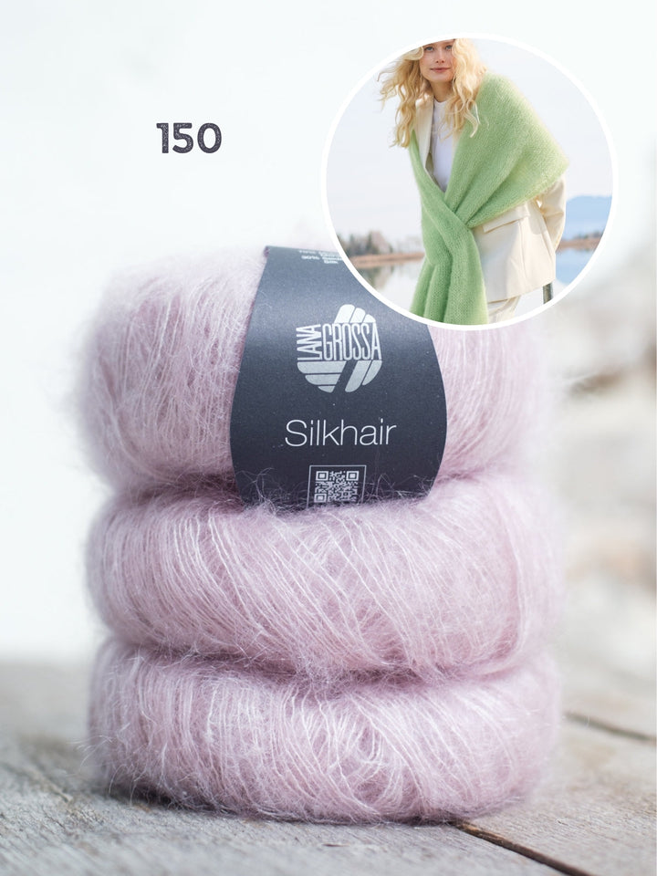 Strickpaket Silkhair Schal