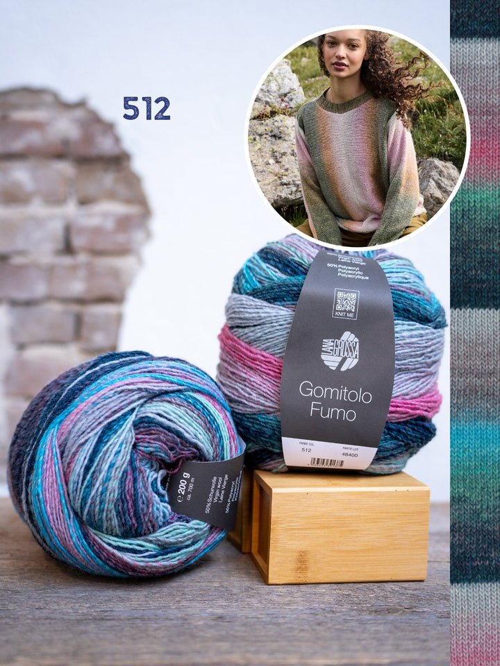 Strickpaket Gomitolo Fumo Pullover
