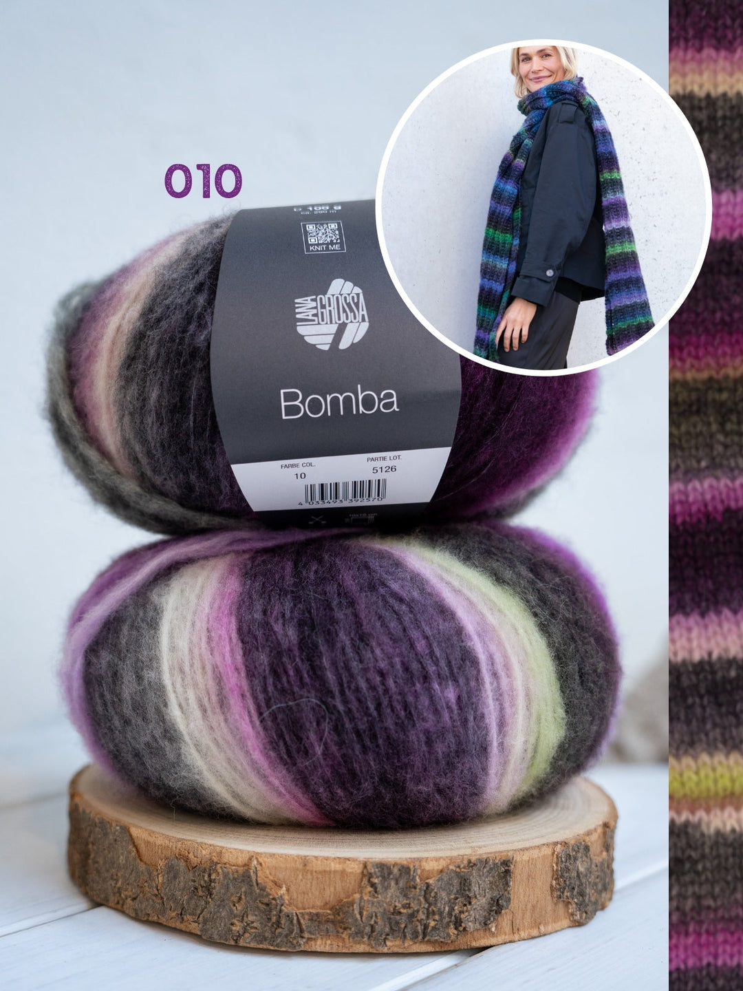 Strickpaket Bomba Schal Falsches Patent