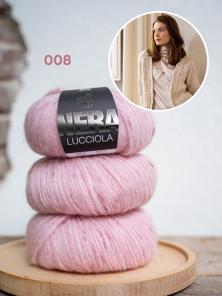 Strickpaket Lucciola Top-down V-Ausschnitt-Jacke