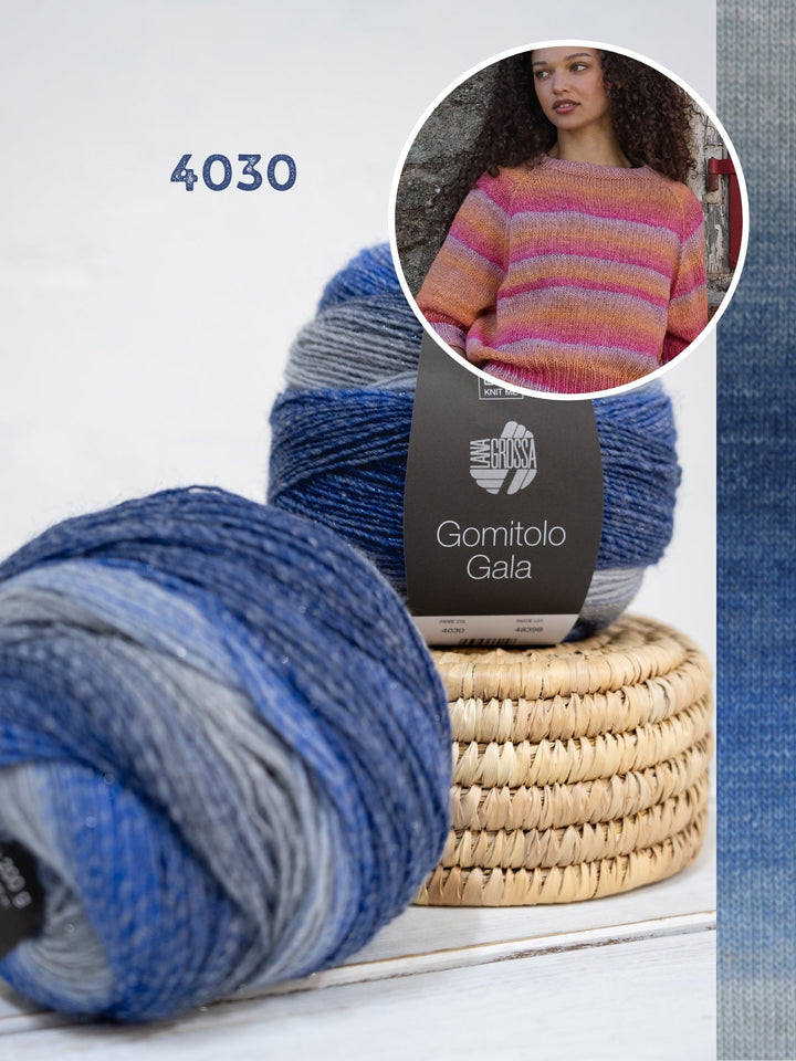 Strickpaket Gomitolo Gala Top-down Raglanpullover