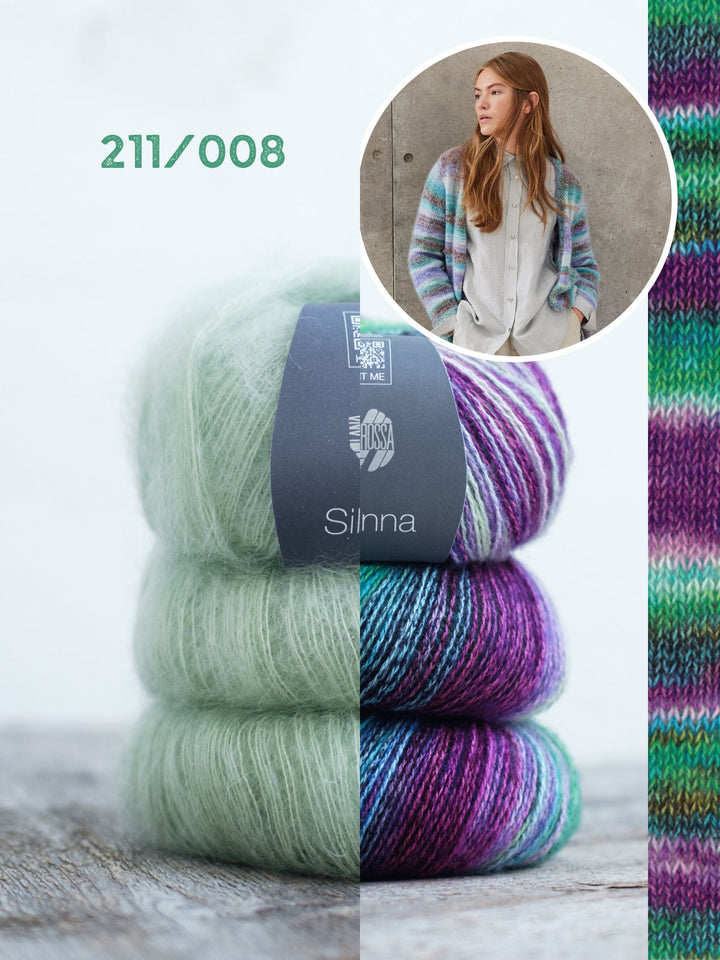 Strickpaket Gianna Silkhair Longjacke