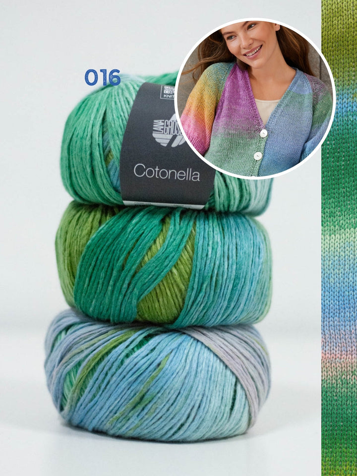 Strickpaket Cotonella Kurze Raglanjacke