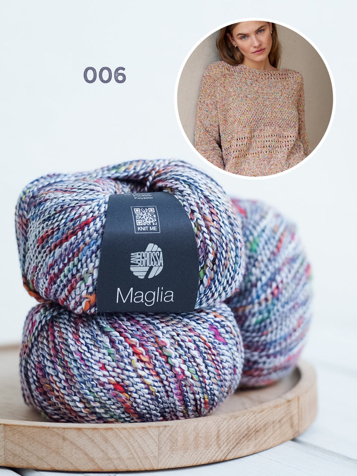 Strickpaket Maglia Pullover mit verschiedenen Strukturen