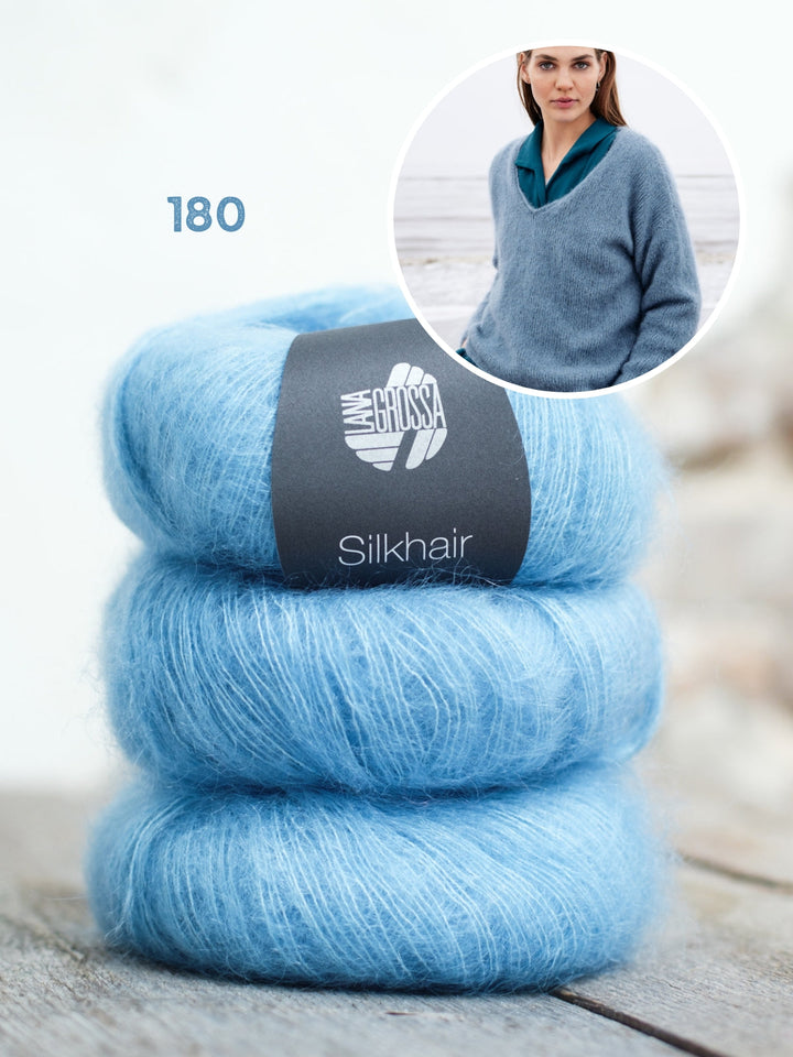 Strickpaket Silkhair Pullover