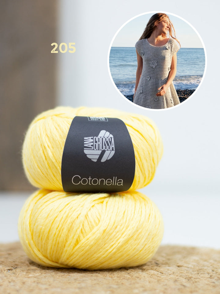 Häkelpaket Cotonella Kleid mit Blüten