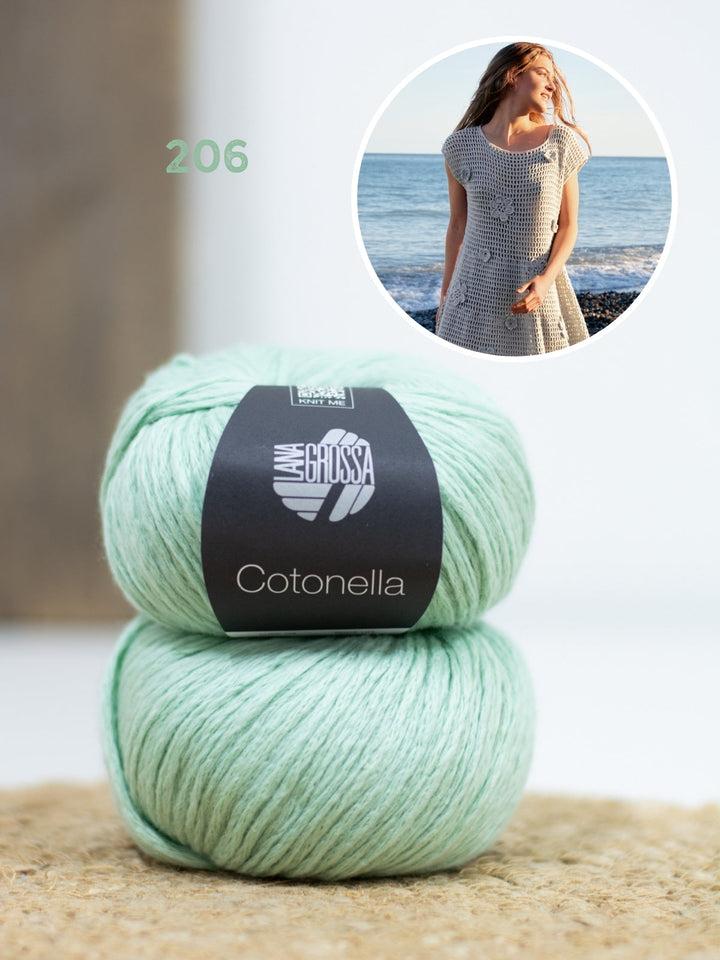 Häkelpaket Cotonella Kleid mit Blüten