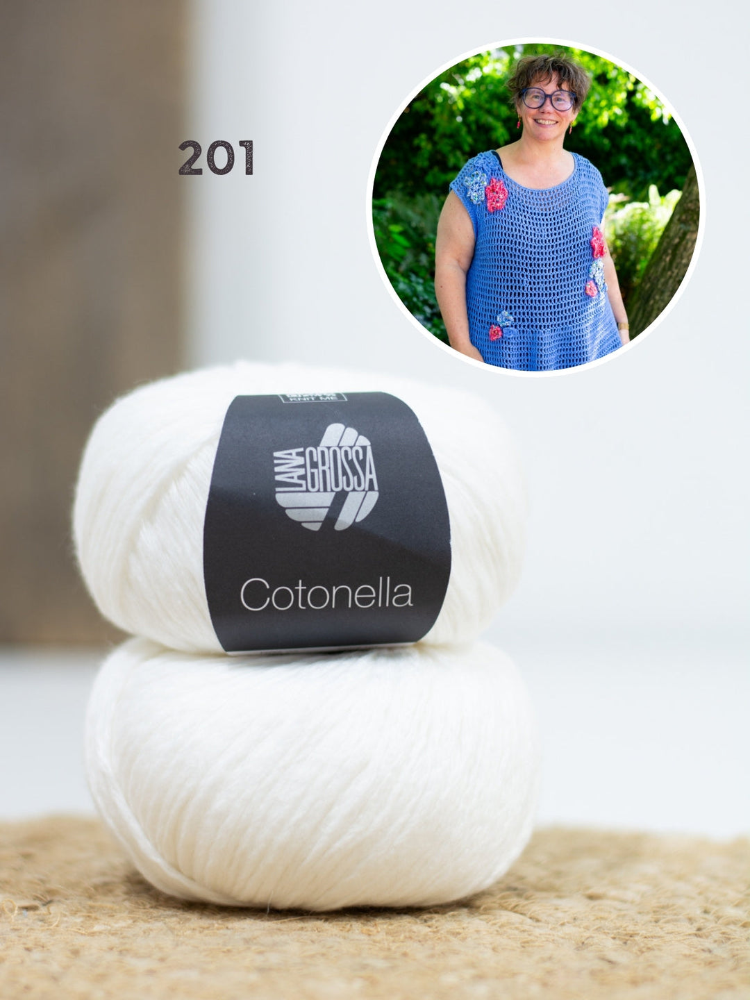 Häkelpaket Cotonella Kleid mit Blüten