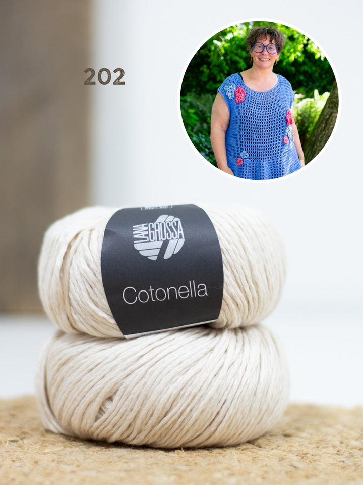 Häkelpaket Cotonella Kleid mit Blüten