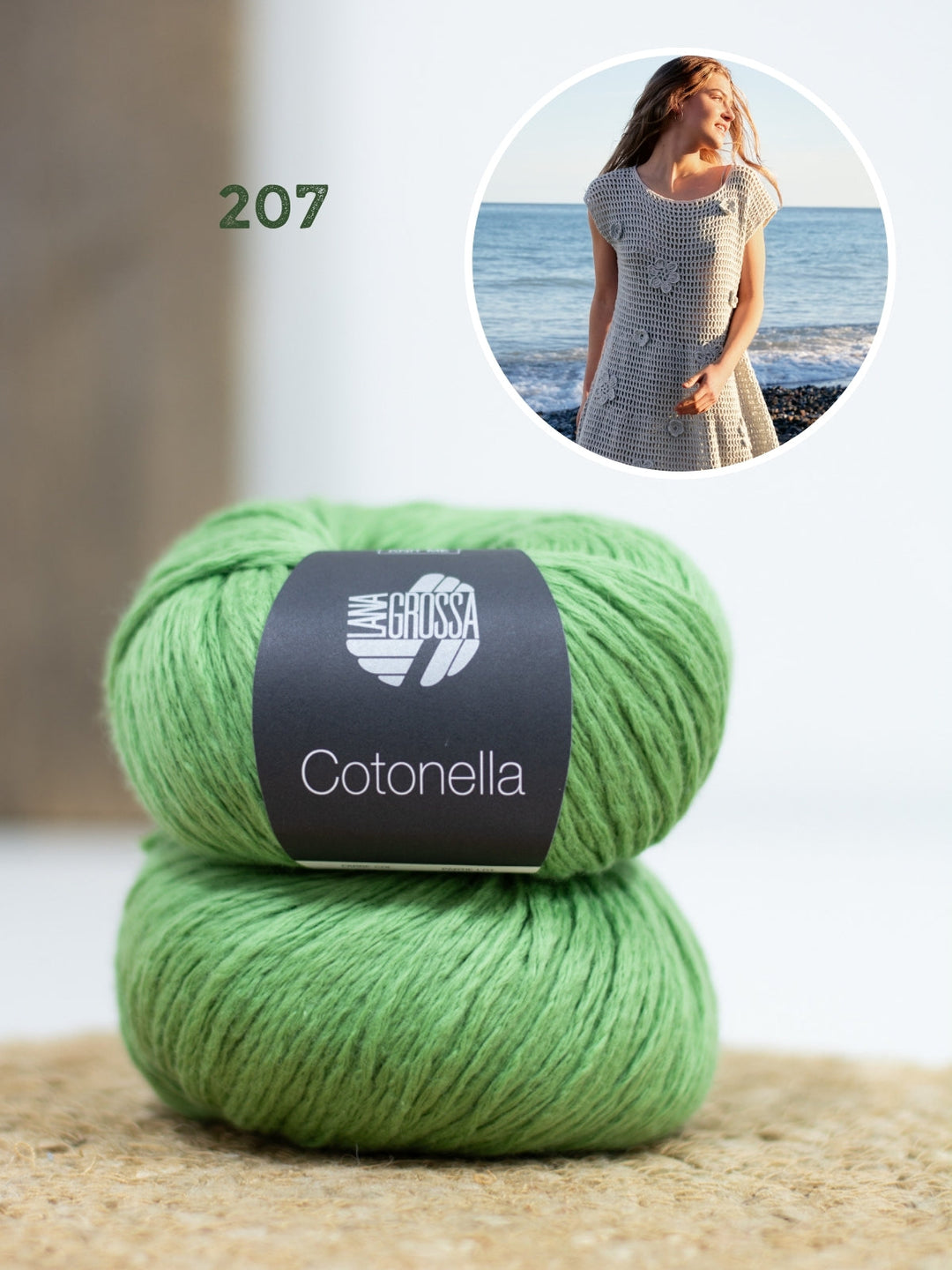 Häkelpaket Cotonella Kleid mit Blüten