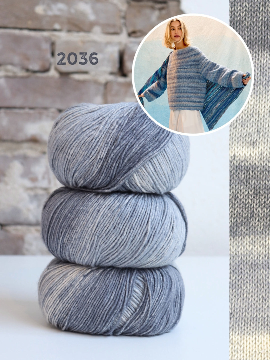 Häkelpaket Gomitolo Mambo Top-down Pullover