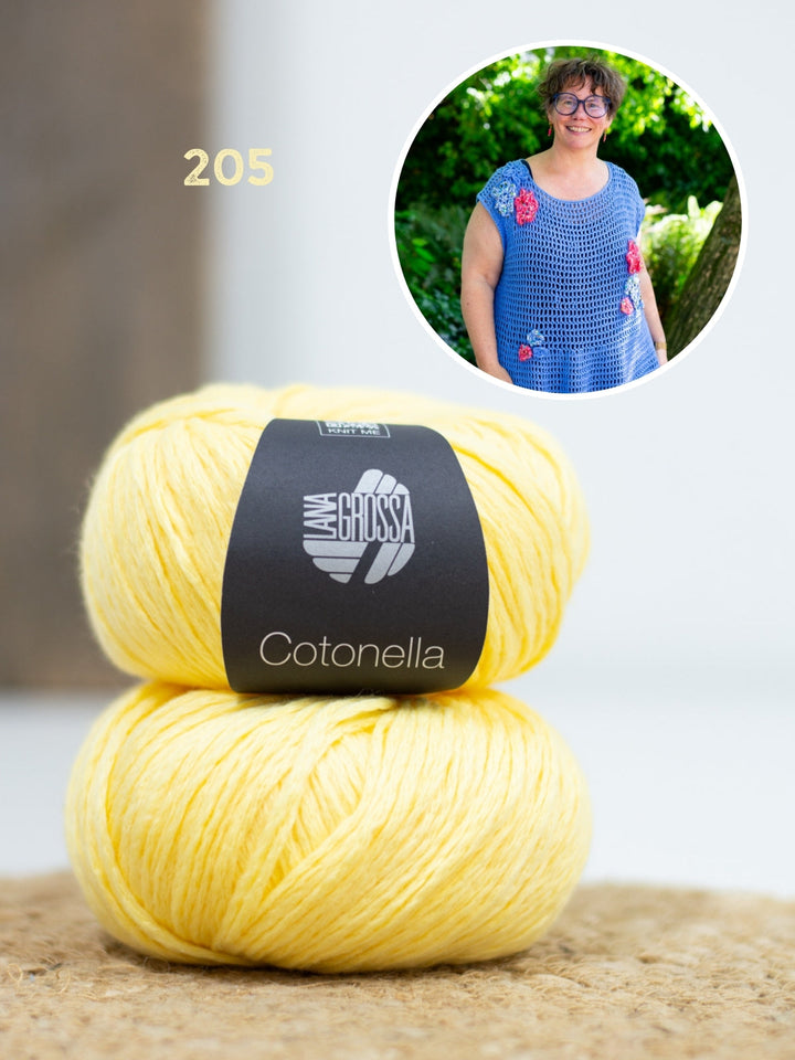 Häkelpaket Cotonella Kleid mit Blüten