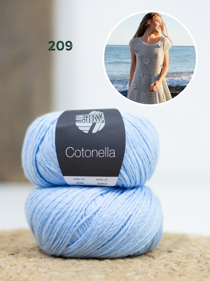 Häkelpaket Cotonella Kleid mit Blüten