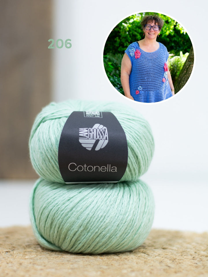 Häkelpaket Cotonella Kleid mit Blüten