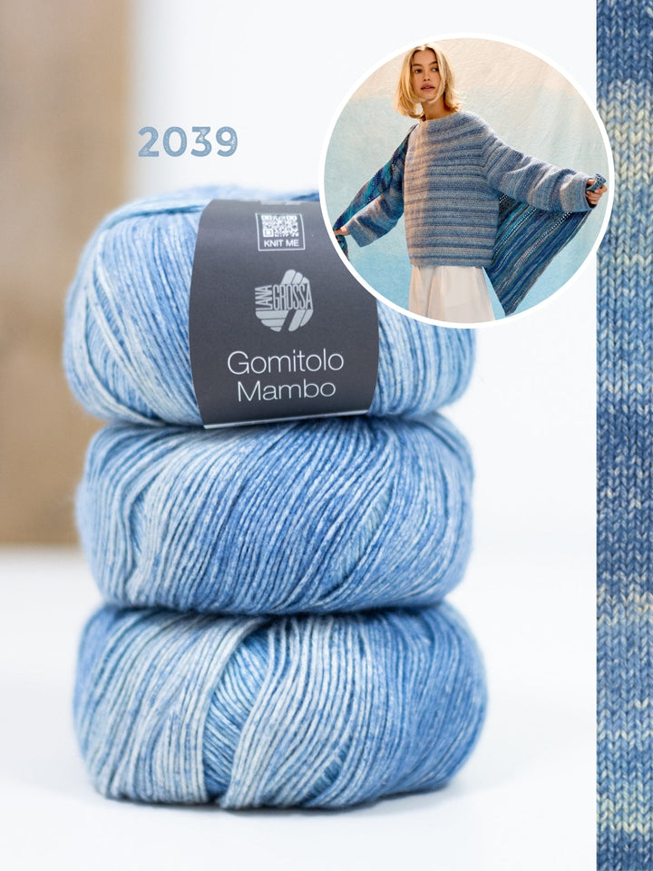 Häkelpaket Gomitolo Mambo Top-down Pullover