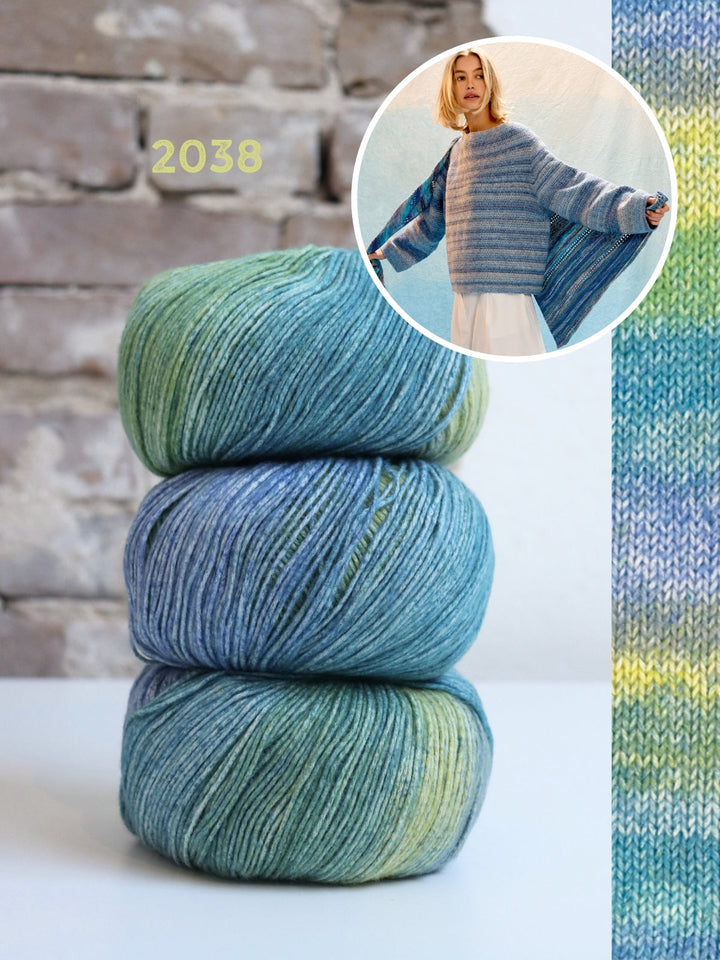 Häkelpaket Gomitolo Mambo Top-down Pullover