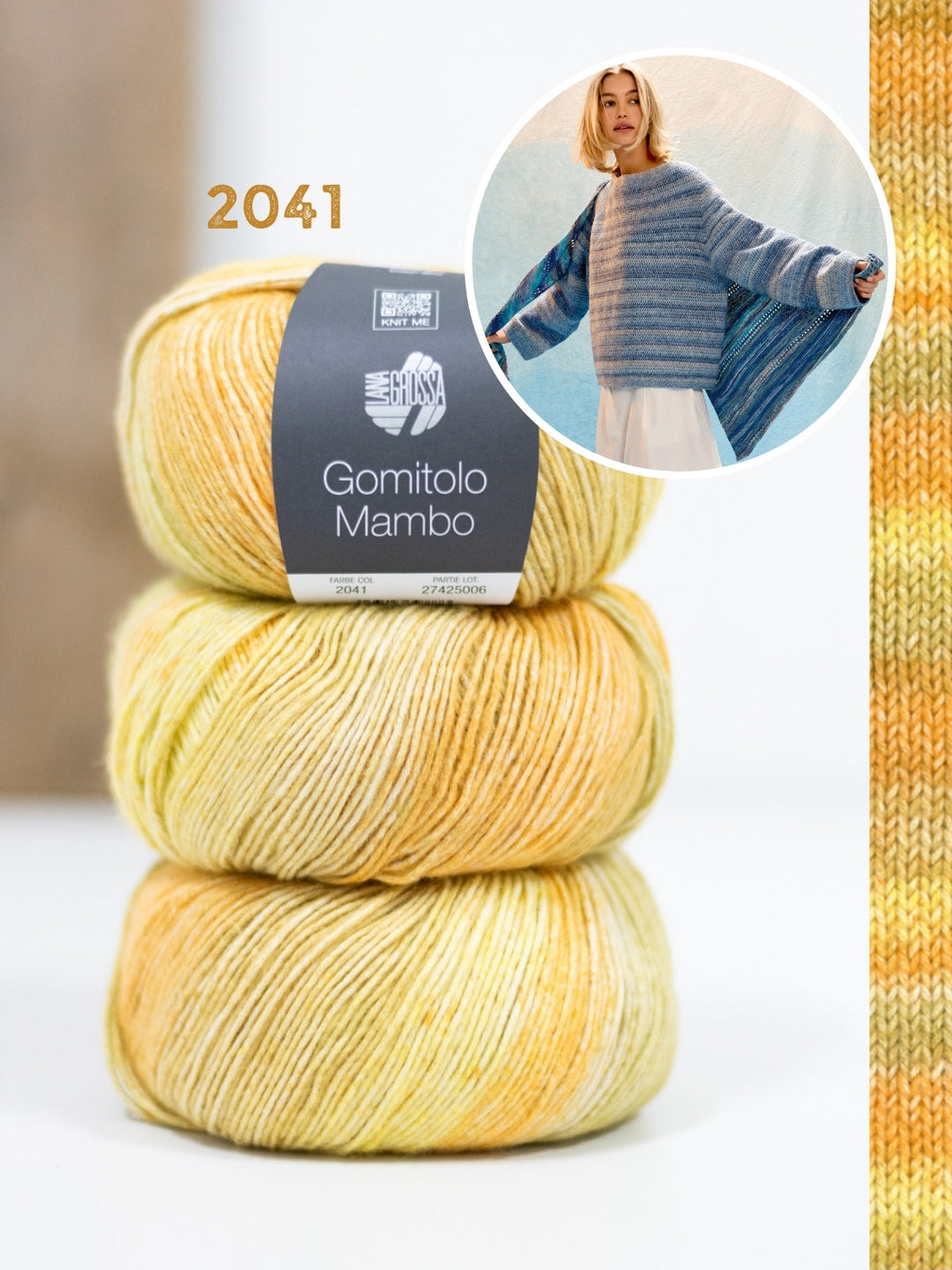 Häkelpaket Gomitolo Mambo Top-down Pullover