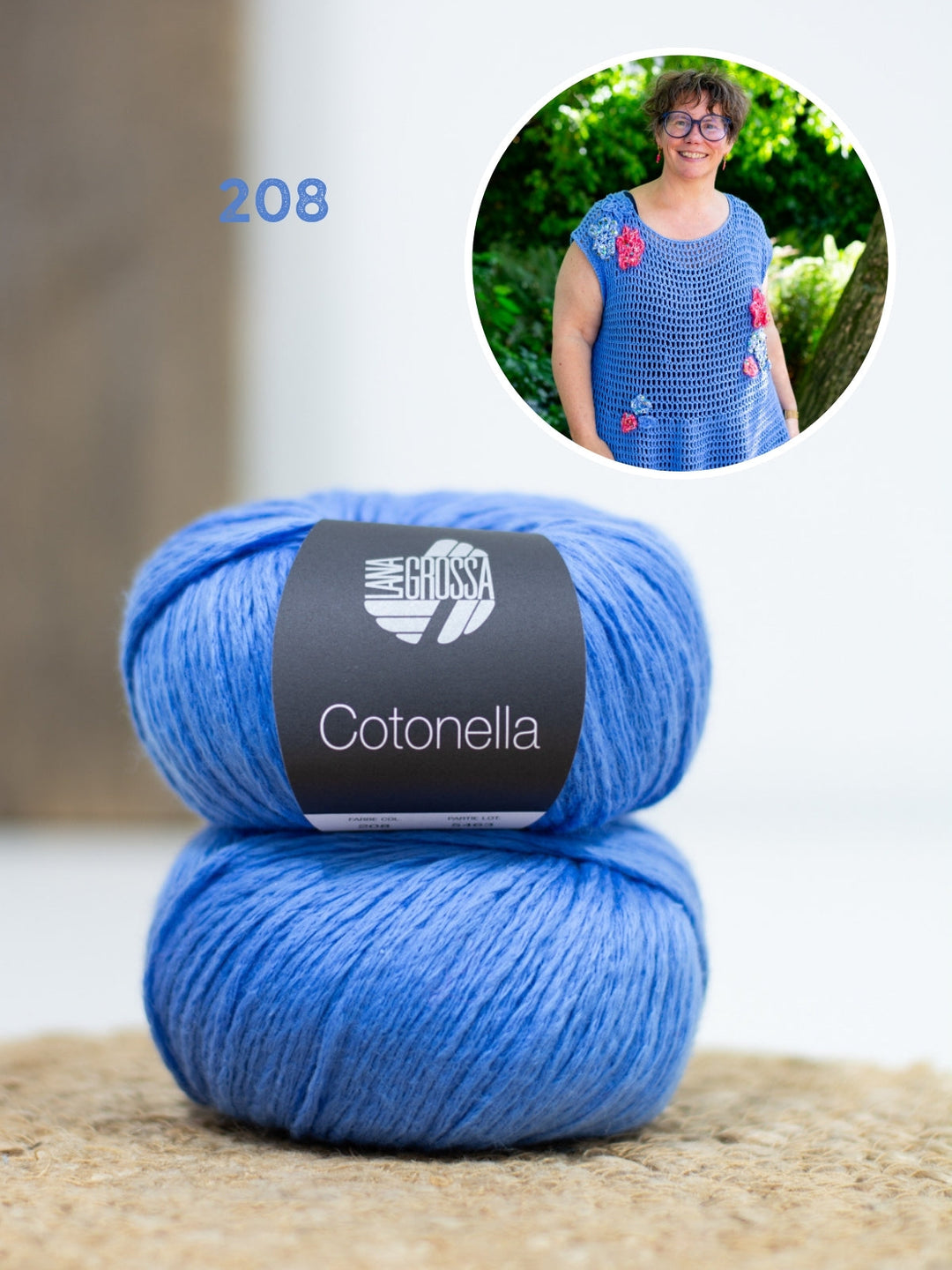 Häkelpaket Cotonella Kleid mit Blüten