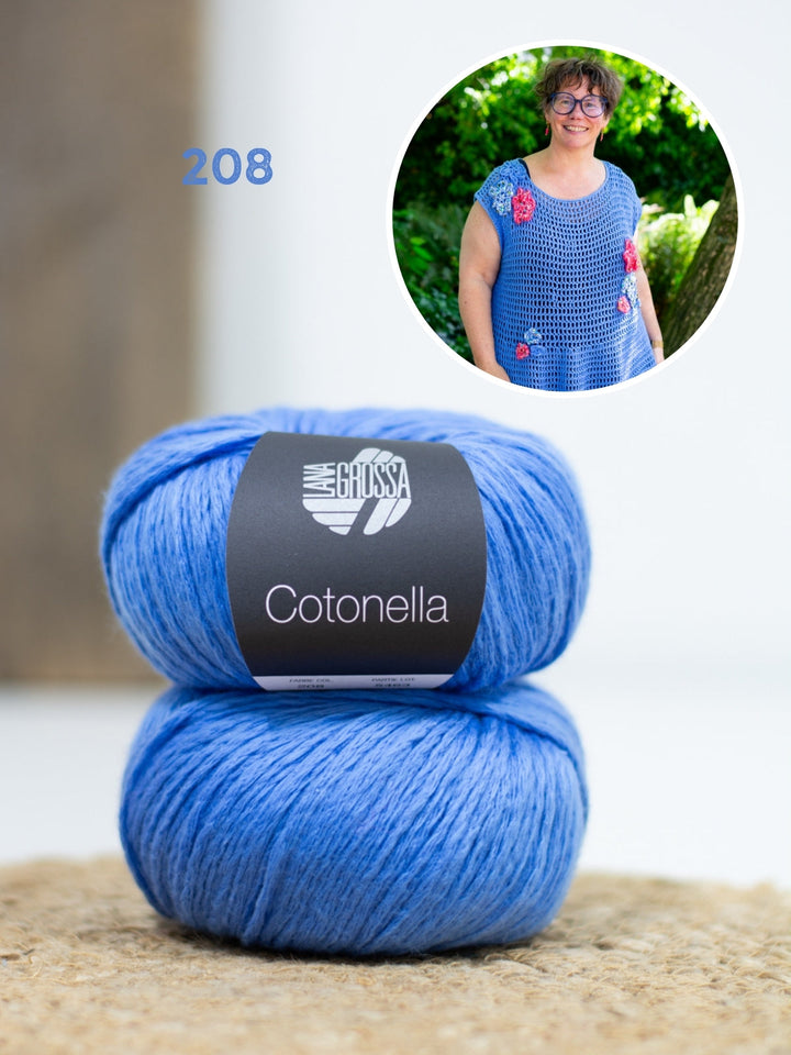 Häkelpaket Cotonella Kleid mit Blüten
