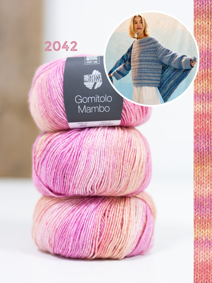 Häkelpaket Gomitolo Mambo Top-down Pullover