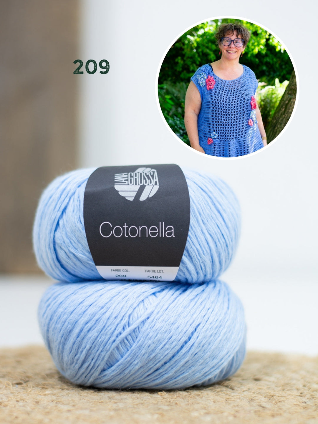 Häkelpaket Cotonella Kleid mit Blüten