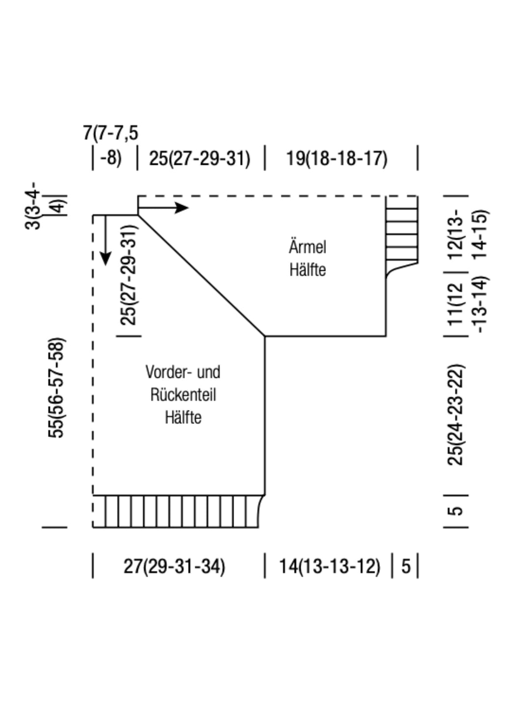 Strickpaket Frizzante Summer Softness Glamour Top Down Shirt