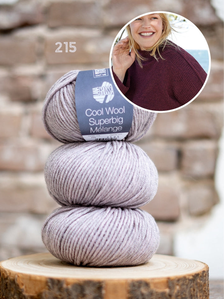 Strickpaket Cool Wool Superbig Melange Oversized Pullover