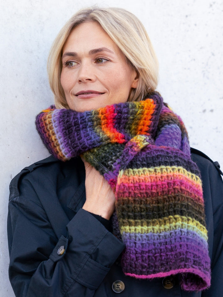 Strickpaket Bomba Schal Bambusrippen