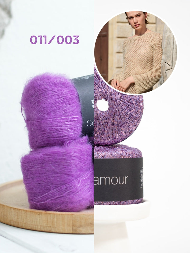 Häkelpaket Setasuri Glamour Pullover