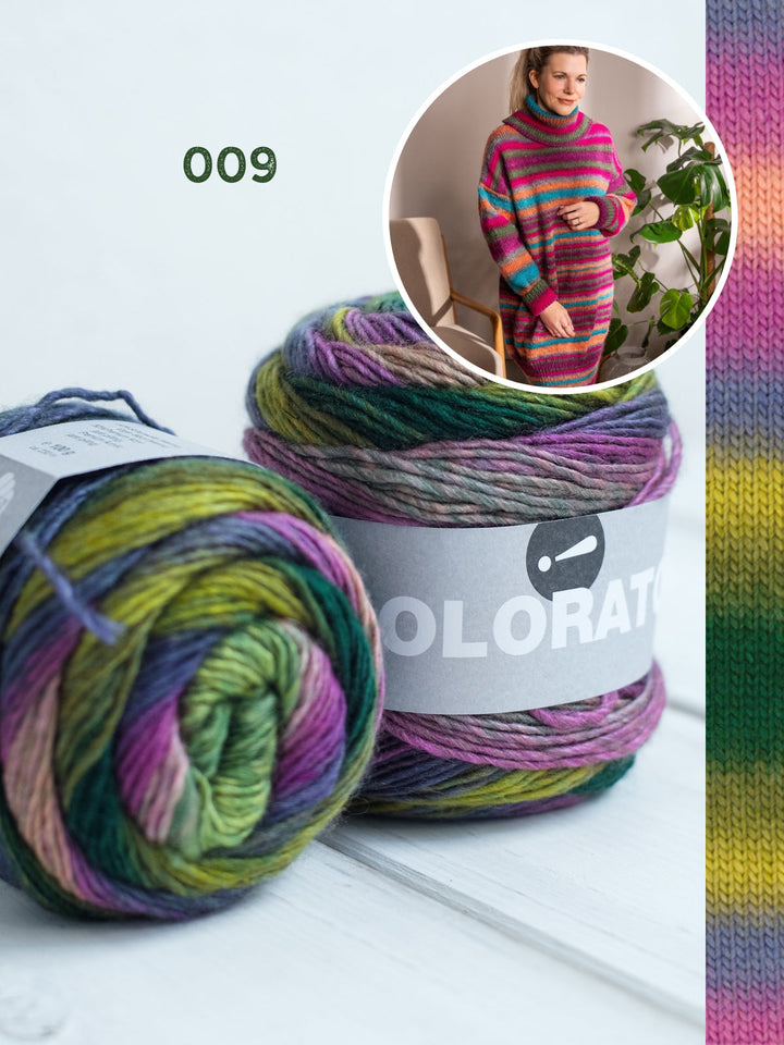 Strickpaket Colorato Kleid