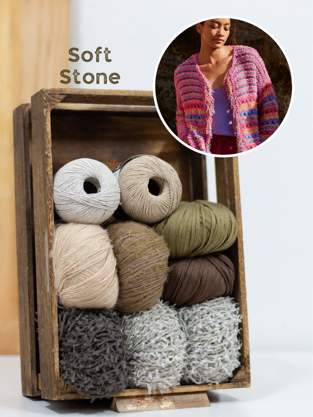 Strickpaket Frizzante Filo Lurex Per Fortuna Tessera Jacke