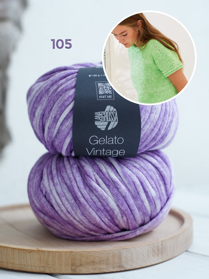 Strickpaket Gelato Vintage Kurzarmpulli