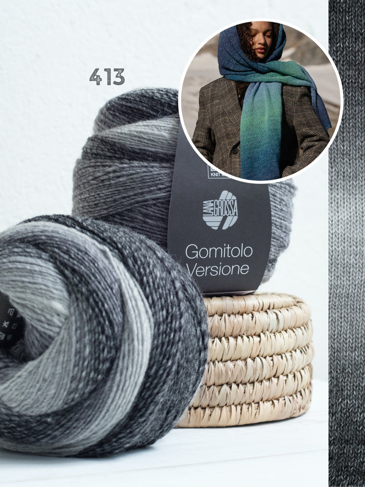 Strickpaket Gomitolo Versione Kapuzenschal