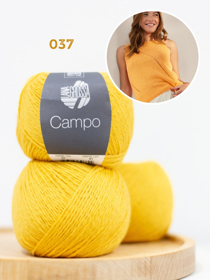 Strickpaket Campo Top mit Ajourstreifen