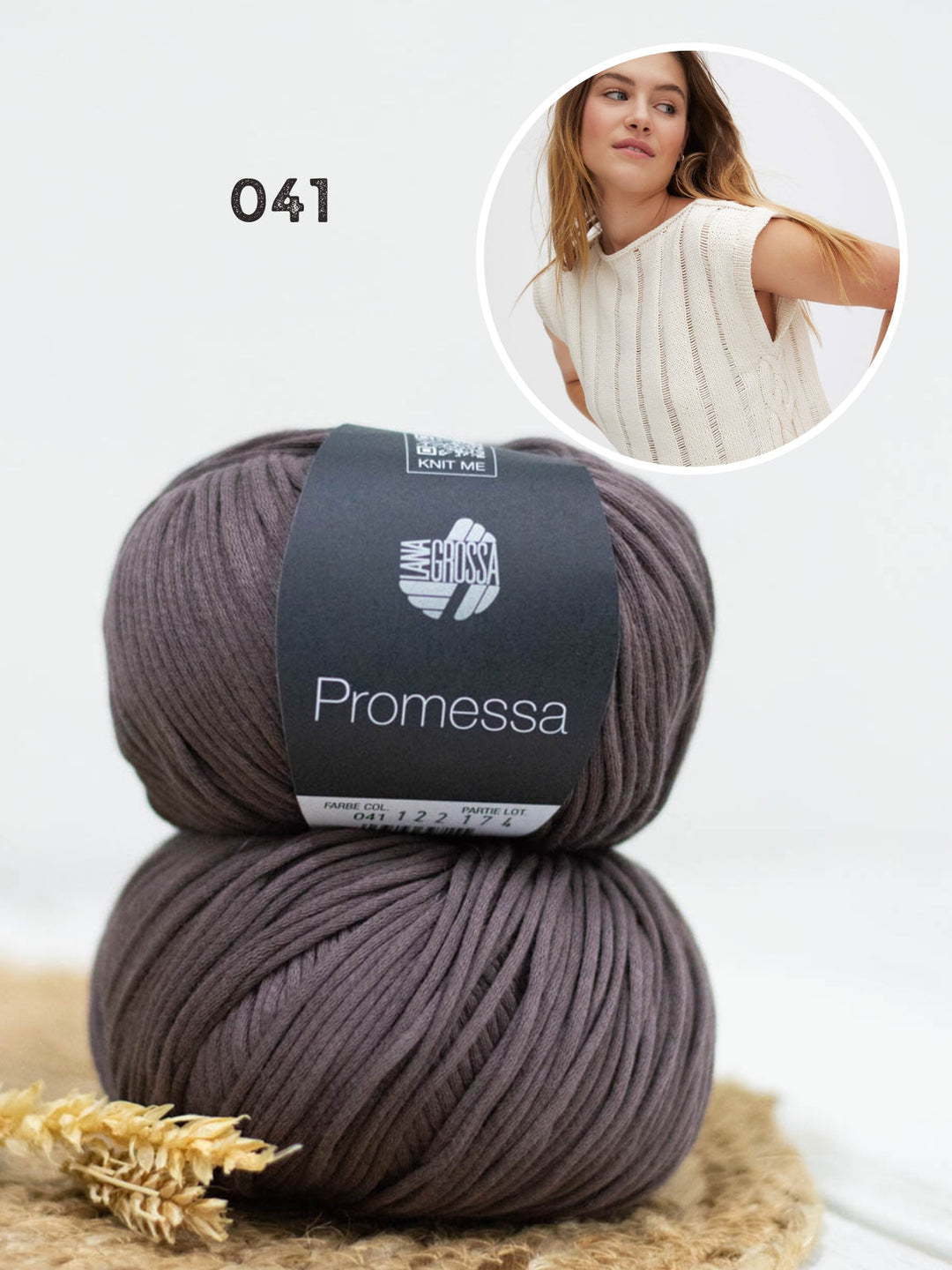 Strickpaket Promessa Top mit Hebefallmaschen
