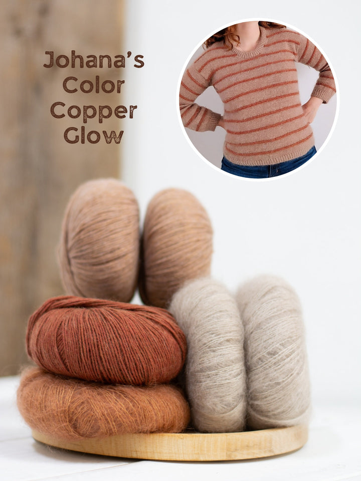 Strickpaket Bridget Sweater - Kolibri by Johanna