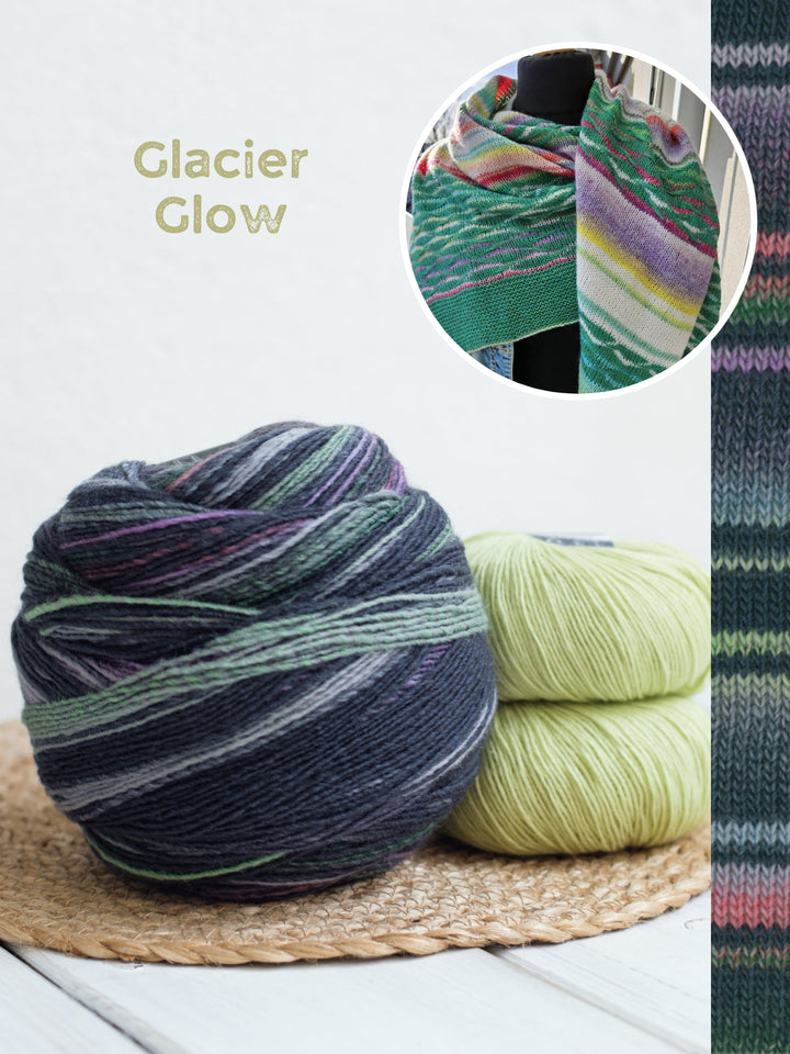 Strickpaket Lizas Tuch New Waves - Gomitolo Ecopuno